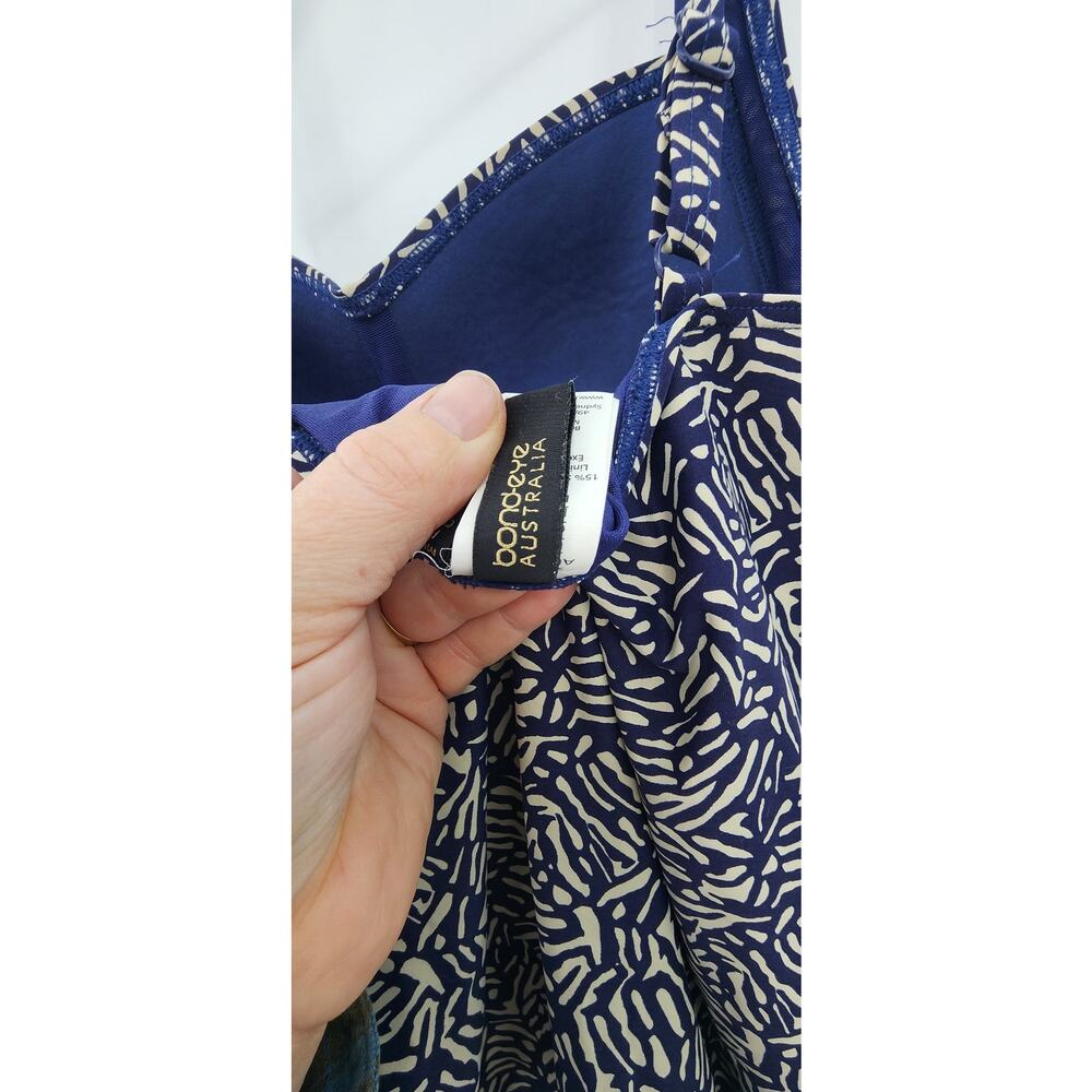 Bond-Eye Australia Nip Tuck Joanne Tummy Control Size 6 Blue‎ Ivory Navy - Picture 10 of 11